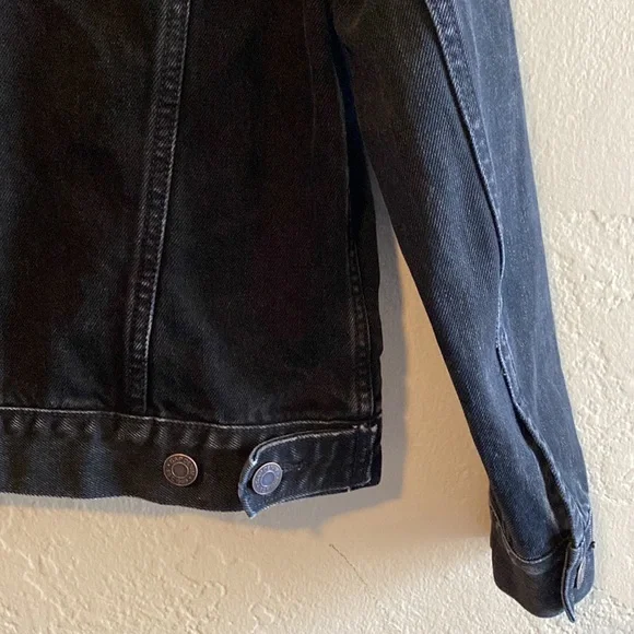 GAP Kids Icon Black Denim Jacket Size Large 10-11y - Picture 9 of 9